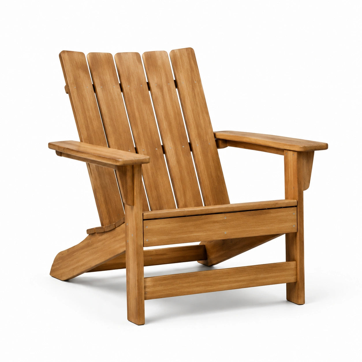 Adirondack-Stuhl aus Teakholz, natur