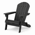 Adirondackstuhl aus Holzkunststoff-Verbund Schwarz 90x75x90cm