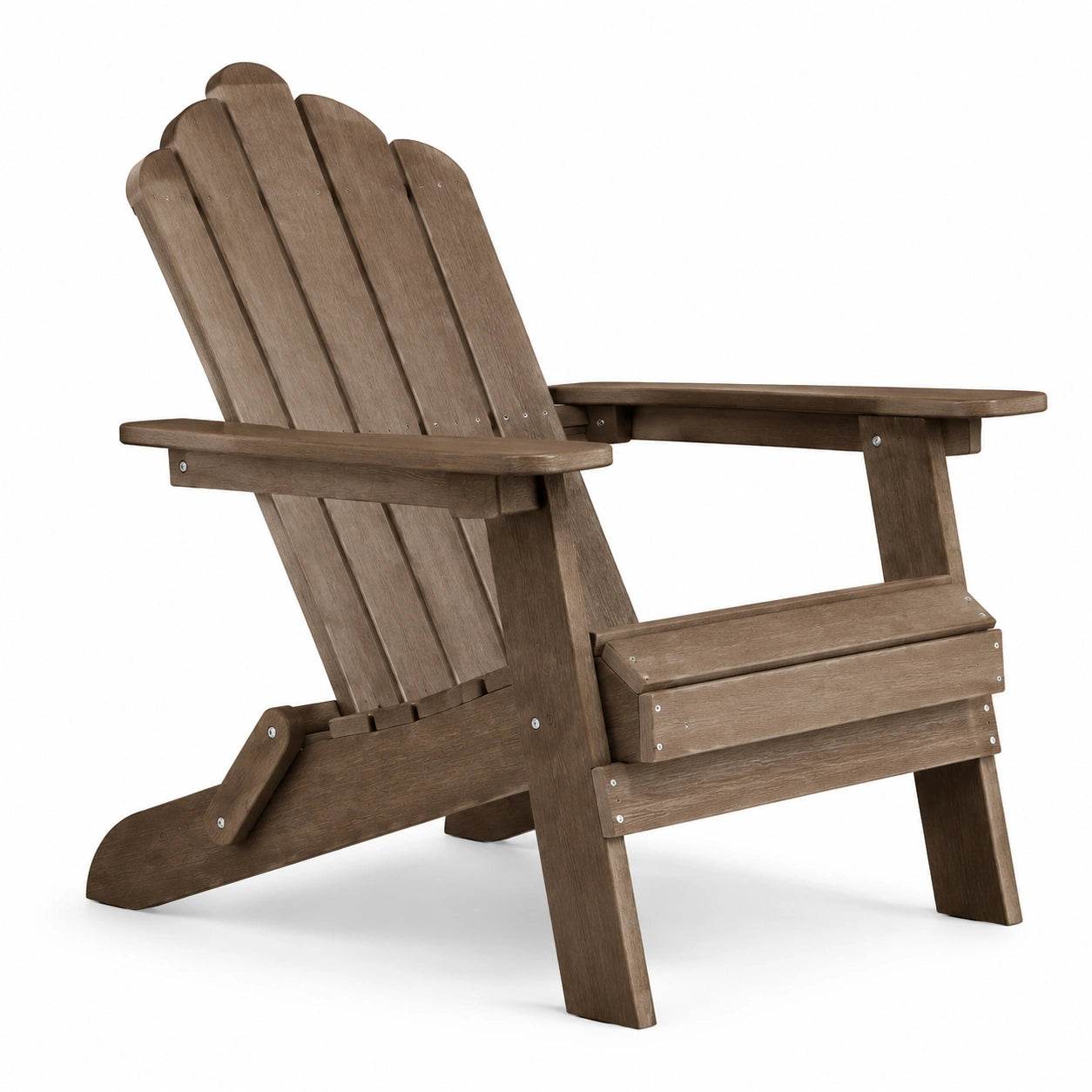 Adirondackstuhl aus Holz Braun 90x75x90 cm