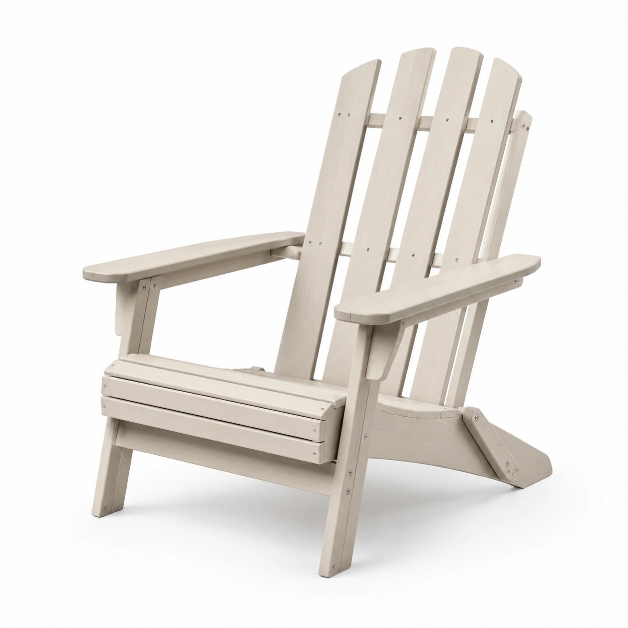 Adirondack Stuhl aus Holz Beige 88x76x91 cm