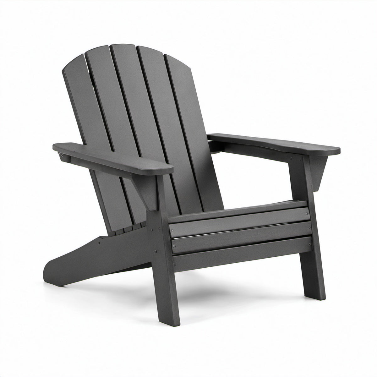 Adirondackstuhl aus Polyethylen schwarz