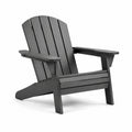 Adirondackstuhl aus Polyethylen schwarz