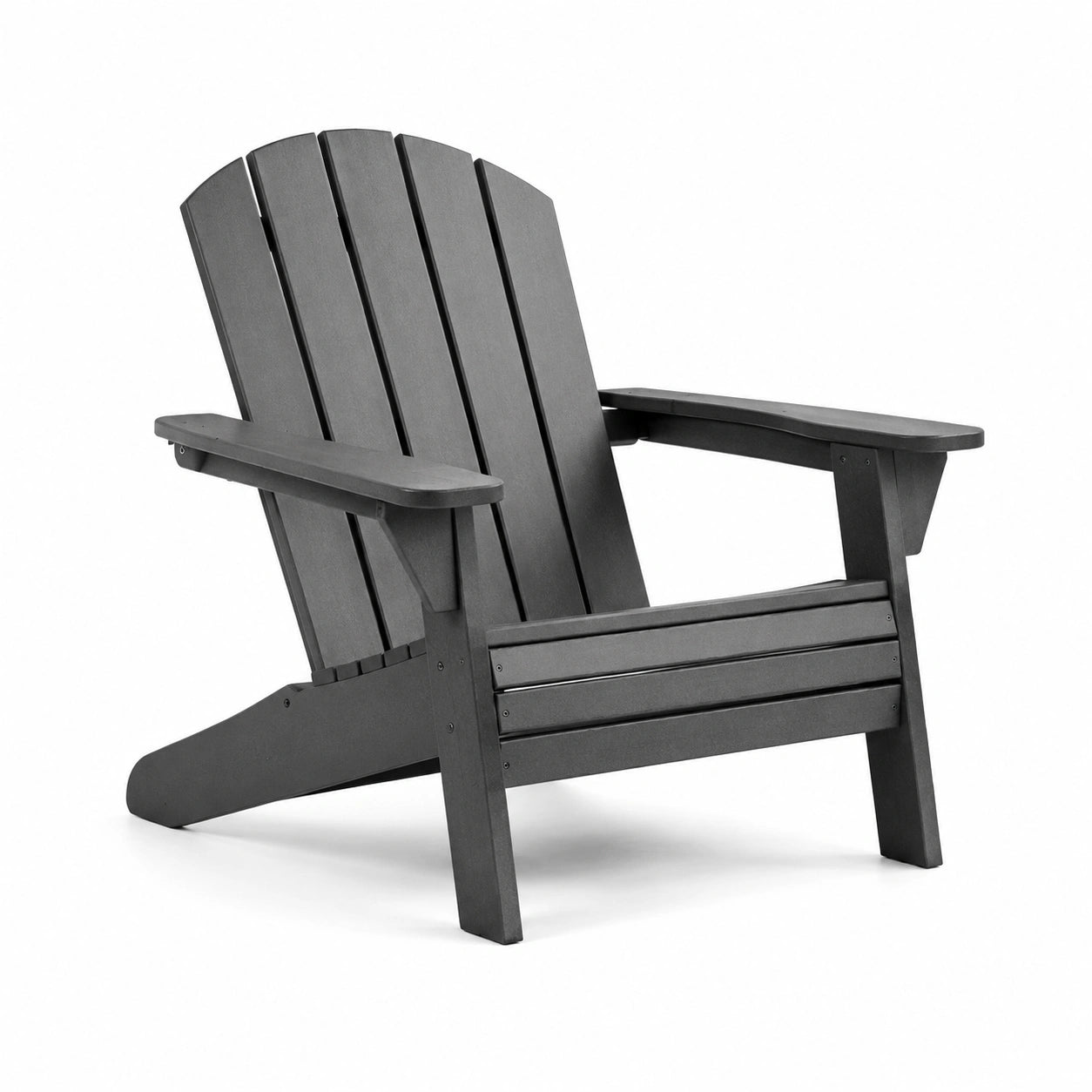 Adirondackstuhl aus Polyethylen schwarz